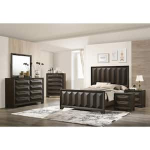 Pinnete 6-Piece Espresso Wood Queen Bedroom Set