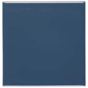 Restore Denim Blue 4-1/4 in. x 4-1/4 in. Glazed Ceramic Wall Tile (12.5 sq. ft./case)