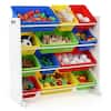 Tot Tutors Summit Kids Toy Storage Organizer with 12 Bins 