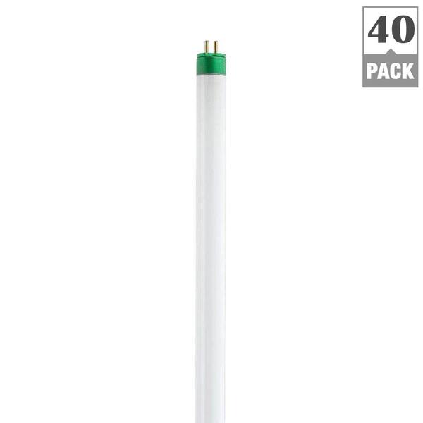 Philips 49-Watt 3.8 ft. T5 High Output Alto Linear Fluorescent Tube Light Bulb Natural Light (5000K) (40-Pack)