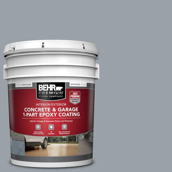 5 gal. #PFC-57 Silver Spur Self-Priming 1-Part Epoxy Satin Interior/Exterior Concrete and Garage Floor Paint
