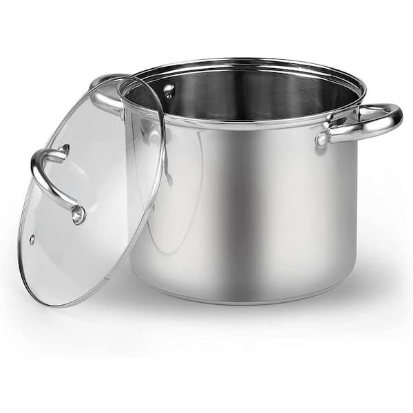 Basic 12 qt. Stainless Steel Stockpot with Lid