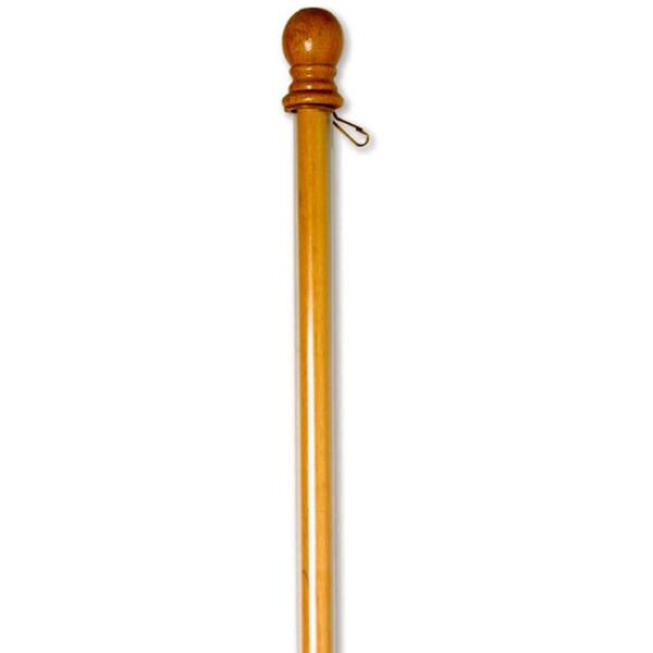 Evergreen Enterprises 5 ft. Wooden Flagpole with Anti-Wrap Tube