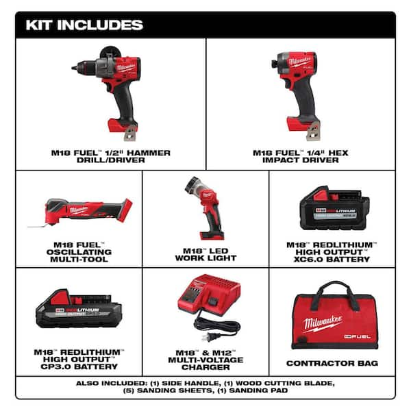 Milwaukee 2997-23PO M18 FUEL 3 Tool Combo PACKOUT Kit-