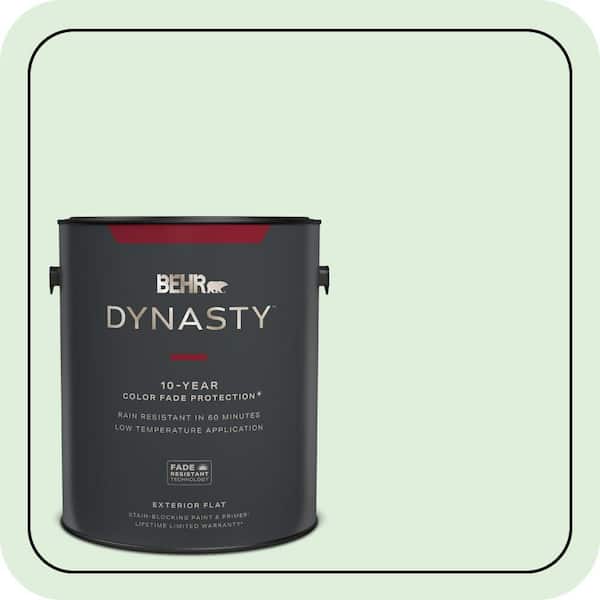 BEHR DYNASTY 1 gal. #450C-2 Breath of Spring Flat Exterior Stain-Blocking Paint & Primer