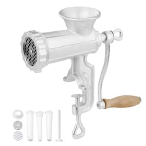 Manual Meat Grinder, Heavy-Duty Cast-Iron Hand Meat Grinder with Steel Table Clamp, Meat Mincer Sausage Maker