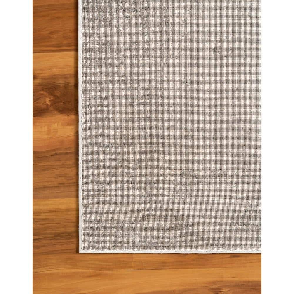 Casino Sofia Chic Gray Rectangular Indoor Rug - 8' x 10'