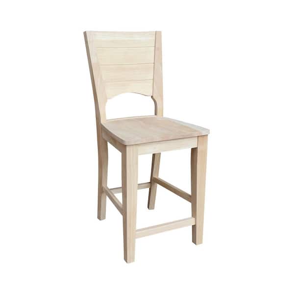 International Concepts Canyon 24 in. Unfinished Wood Bar Stool