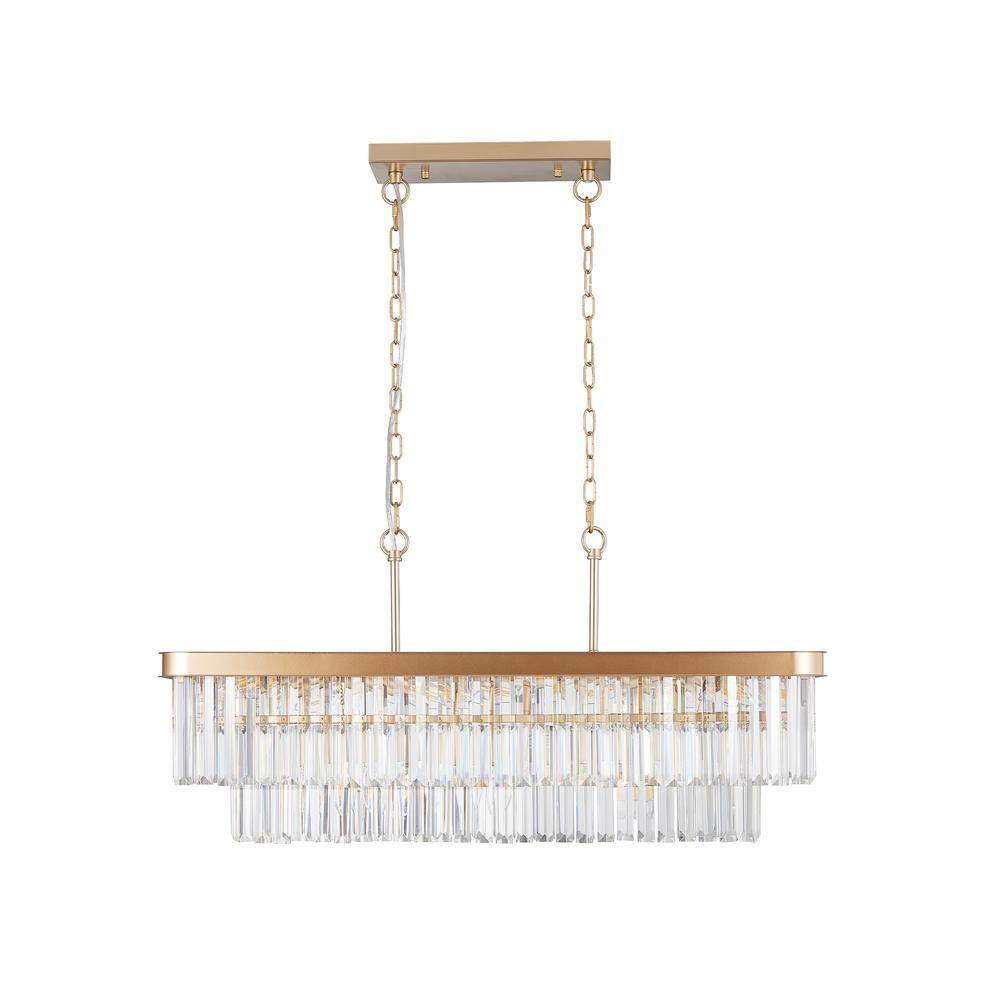 11-Light Gold Crystal Chandelier Pendant Lighting for Kitchen Island Living Room price history on PriceWatchPro