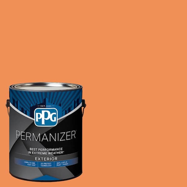PERMANIZER 1 gal. PPG1196-6 Chinese Lantern Semi-Gloss Exterior Paint