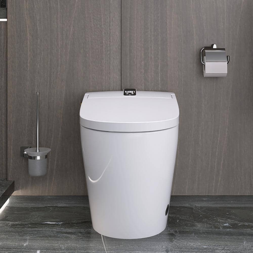 Elongated Bidet Toilet 1.28 GPF in White with Deodorizing, Soft Close