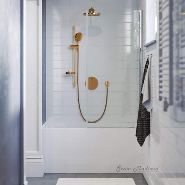 Swiss Madison Voltaire 48 in. x 32 in. Skirted Soaking Alcove