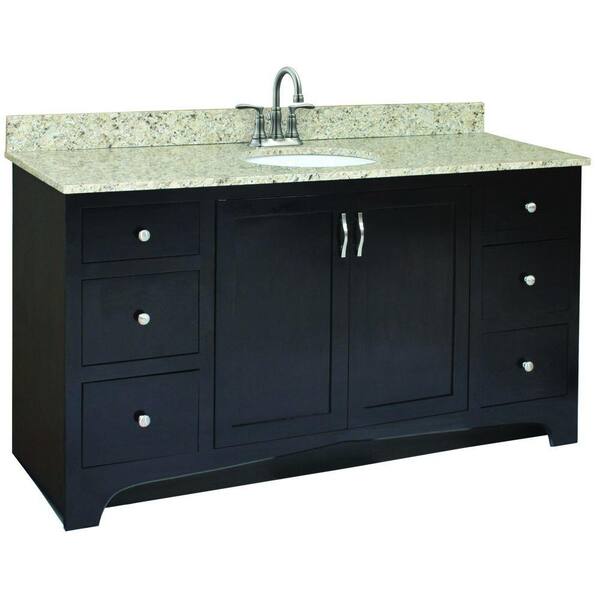 Design House Ventura 60 in. W x 21 in. D Vanity Cabinet Only in Espresso