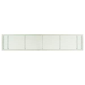 AG20 Series 4 in. x 24 in. Solid Aluminum Fixed Bar Supply/Return Air Vent Grille, White-Matte