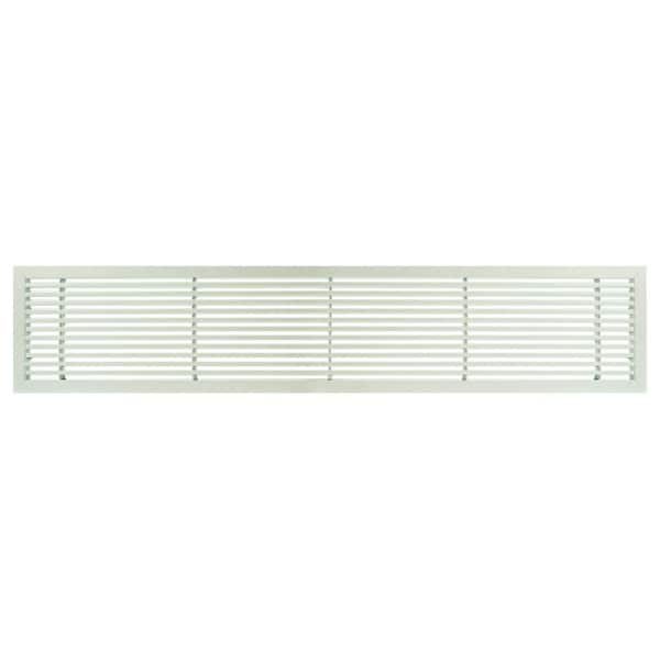 AG20 Series 4 in. x 24 in. Solid Aluminum Fixed Bar Supply/Return Air Vent Grille, White-Matte