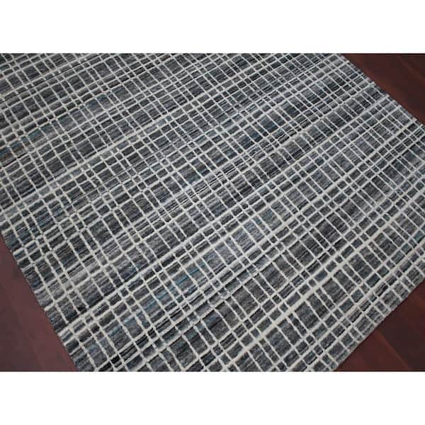 Paradise Lorette Gray 3 ft. x 5 ft. Geometric Wool Blend Area Rug