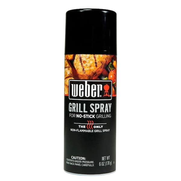 Weber Grill 'N Spray 6 oz. for No-Stick Grilling Cooking Accessory Grilling Set