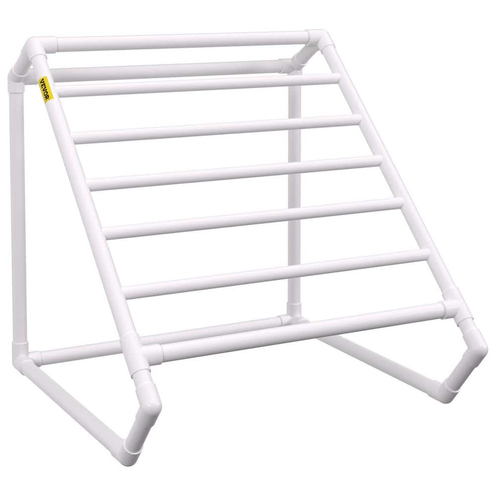 VEVOR Pool Towel Rack 8 Bar 54 in. L x 54 in. W x 55 in. H Freestand