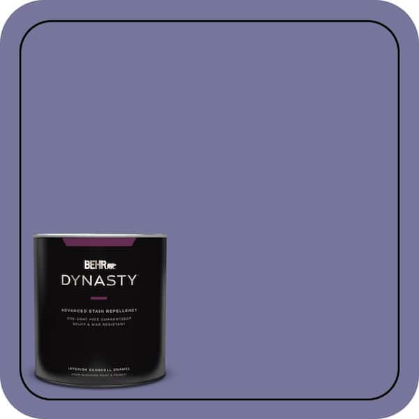 BEHR DYNASTY 1 qt. #M550-6 Kimono Violet One-Coat Hide Eggshell Enamel Interior Stain-Blocking Paint and Primer