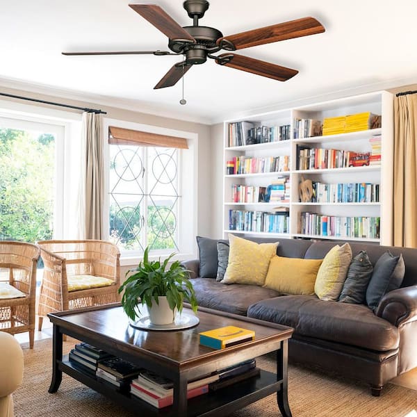 Farmington 52 in. Indoor Oil Rubbed Bronze Ceiling Fan