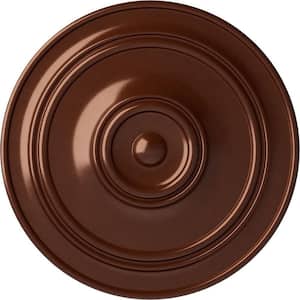 3-1/8 in. x 40-1/4 in. x 40-1/4 in. Polyurethane Small Classic Ceiling Medallion, Copper Penny