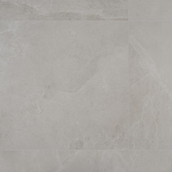 LithoTech Chalk White 35.43 in. x 35.43 in. Matte Porcelain Floor and Wall Tile (17.43 sq. ft./Case)