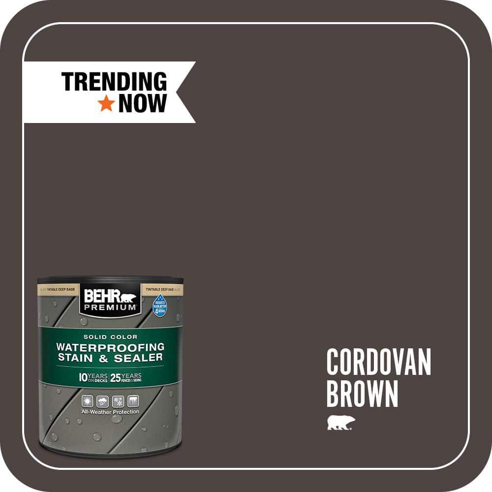 BEHR PREMIUM 1 qt. #SC-104 Cordovan Brown Solid Color