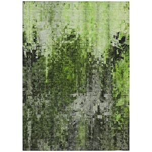 Chantille ACN581 Green 5 ft. x 7 ft. 6 in. Machine Washable Indoor/Outdoor Geometric Area Rug