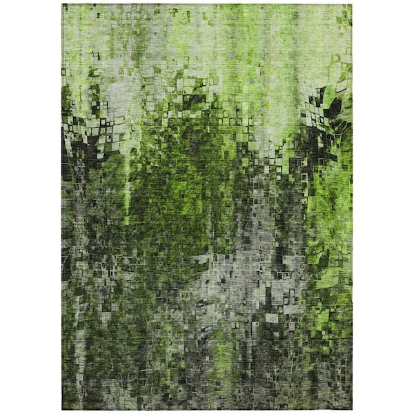 Addison Rugs Chantille ACN581 Green 5 ft. x 7 ft. 6 in. Machine Washable Indoor/Outdoor Geometric Area Rug
