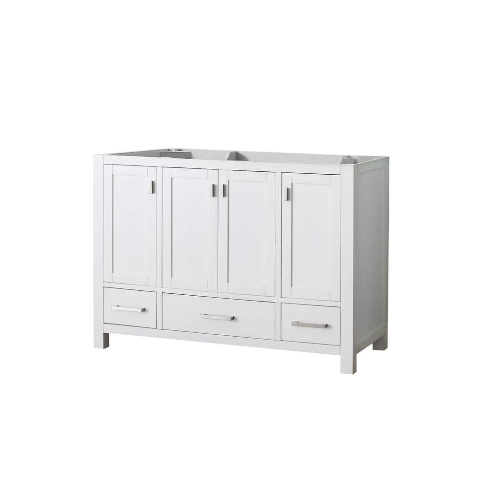 Modero 48'' White Solid Wood Freestanding Vanity Base