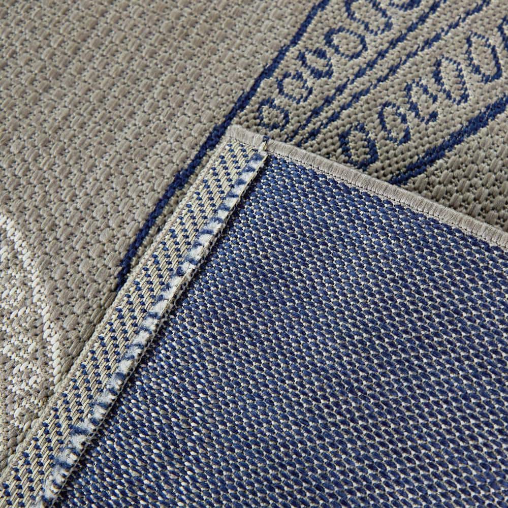 StyleWell Taupe 9 Ft. X 12 Ft. Starfish Indoor/Outdoor Area Rug ...