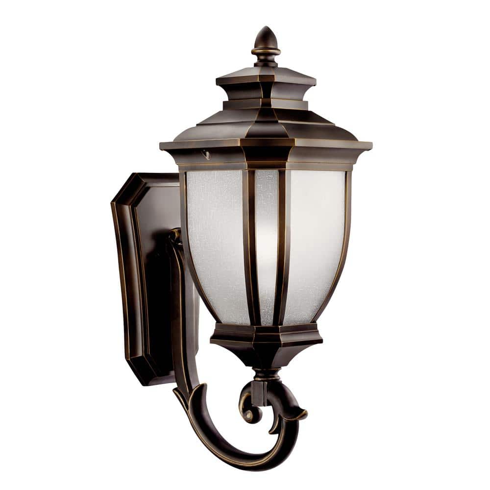 Salisbury 1-Light Rubbed Bronze Outdoor Hardwired Wall Lantern Sconce with No Bulbs Included (1-Pack) price history on PriceWatchPro