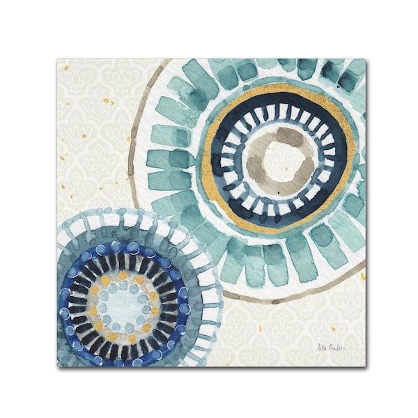 Trademark Fine Art 24 in. x 24 in. "Indigold XV" by Lisa Audit Printed Canvas Wall Art