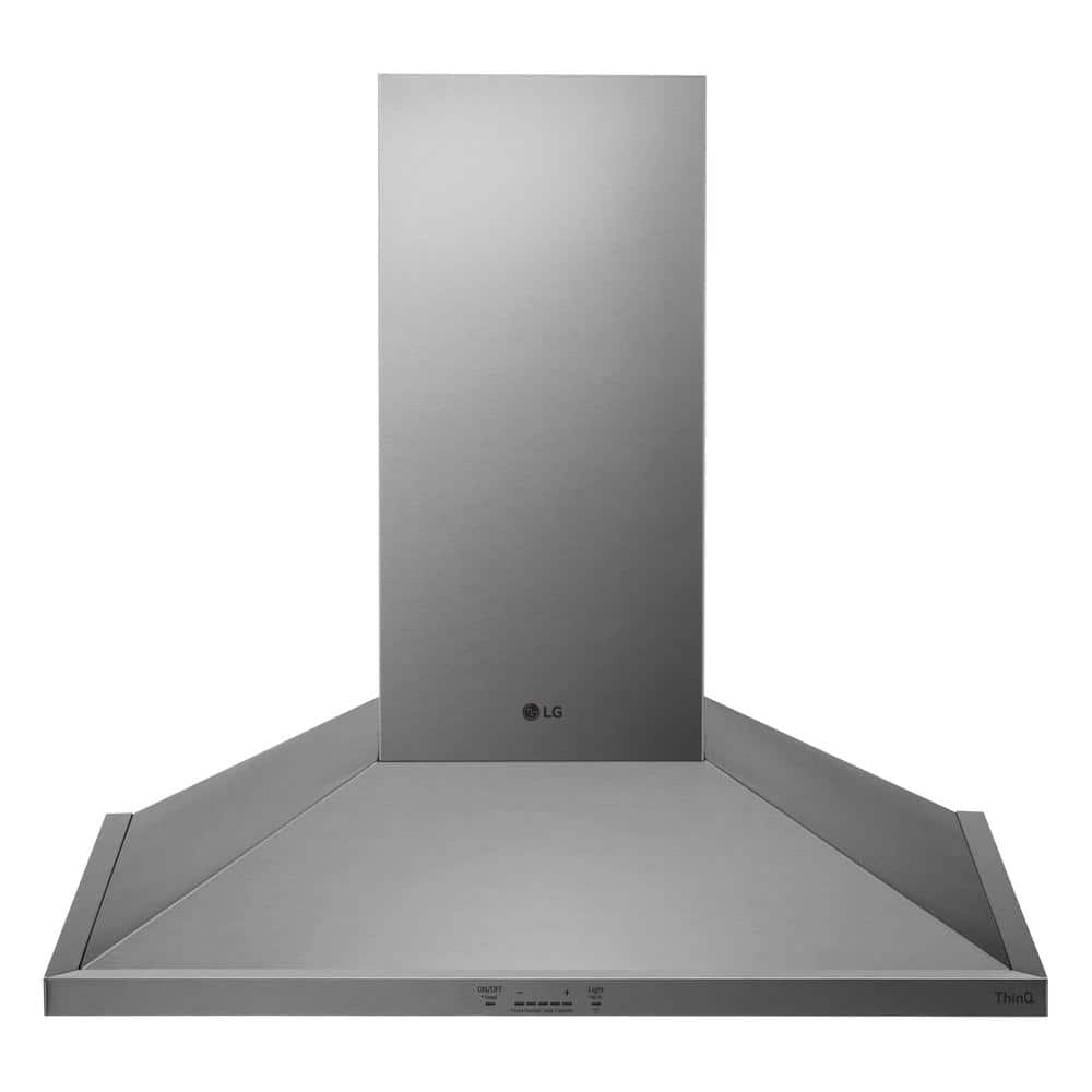 LG Electronics 30 in. Smart Wall Mount Range Hood with LED Lighting in Stainless Steel, Silver