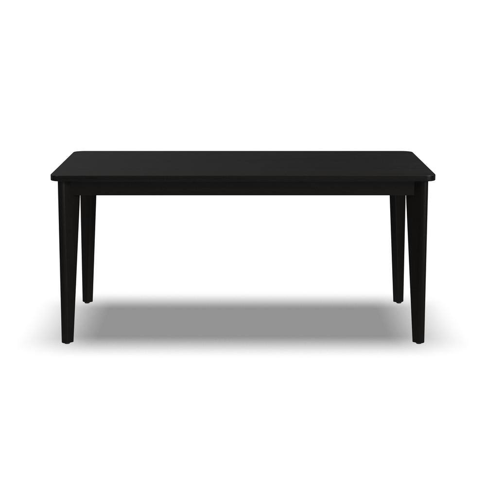 Brentwood Black Wood Rectangle Dining Set with 6 Chairs