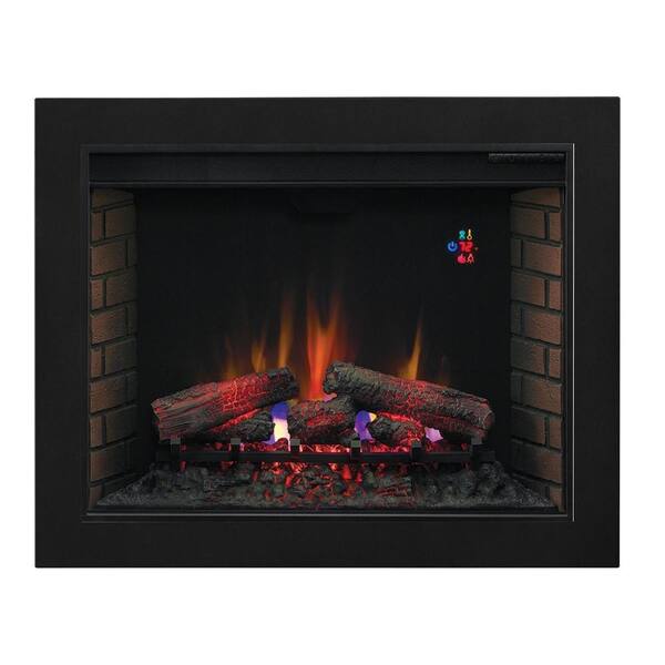 Unbranded 37.75 in. Traditional Electric Fireplace Insert