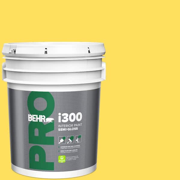BEHR PRO 5 gal. #380B-5 Neon Light Semi-Gloss Interior Paint