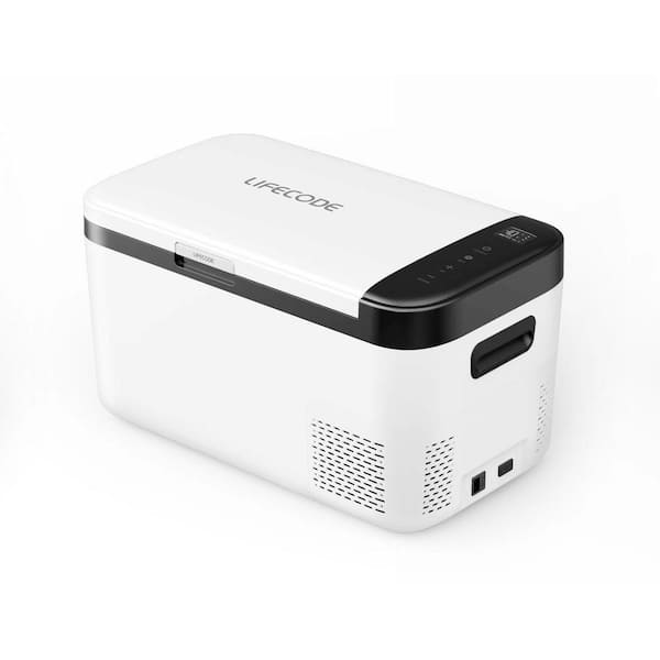 Unbranded 0.88 cu. ft. Outdoor Refrigerator Portable Mini Freezer -10°F-55°F Car Fridge Cooler in White