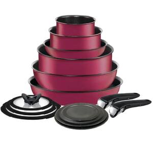 Pin by Sol Brillante on * - * COCINA * - *  Pink kitchen, Cookware set,  Pots and pans sets