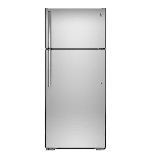 GE 17.5 cu. ft. Top Freezer Refrigerator in Stainless Steel, ENERGY STAR