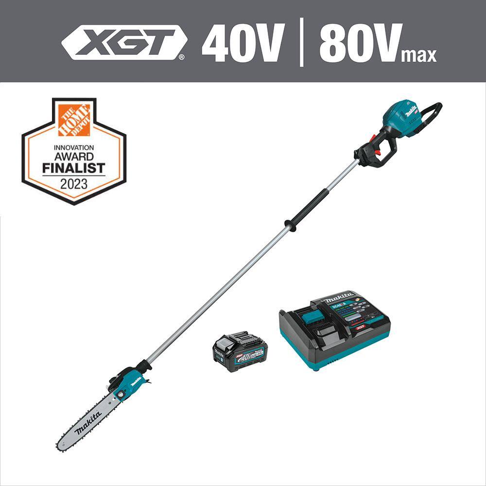 Makita XGT 10 in. 40V max Brushless Electric Cordless Pole Saw Kit, 8