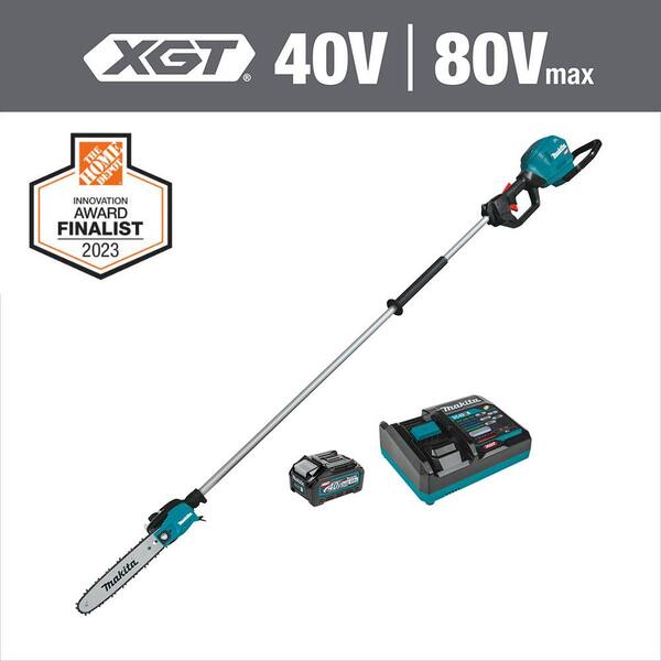Makita XGT 10 in. 40V max Brushless Electric Cordless Pole Saw Kit, 8