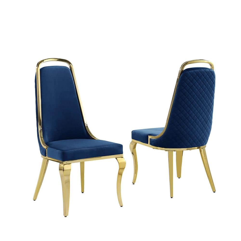 Navy blue 2024 and gold chair