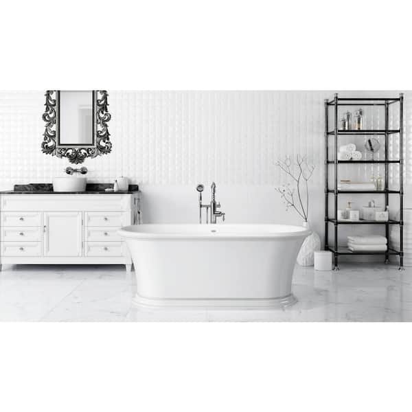 LEONORA® Freestanding 6530 Bath White Matte/Matte