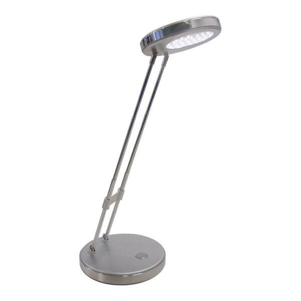 Lumisource 17.75 in. Silver LED Desk Lamp-DISCONTINUED