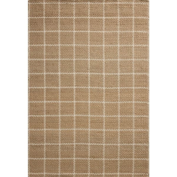Chris Love Julia Fletcher Natural/Ivory 3 ft. 6 in. x 5 ft. 6 in. Contemporary Accent Rug