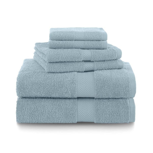 Ringspun Soft Blue 6-Piece Towel Set