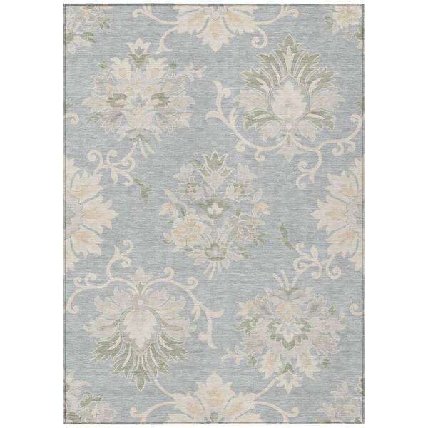 Chantille Machine Washable Indoor/Outdoor Abstract ACN3133 Gray 9 ft. x 12 ft. Area Rug
