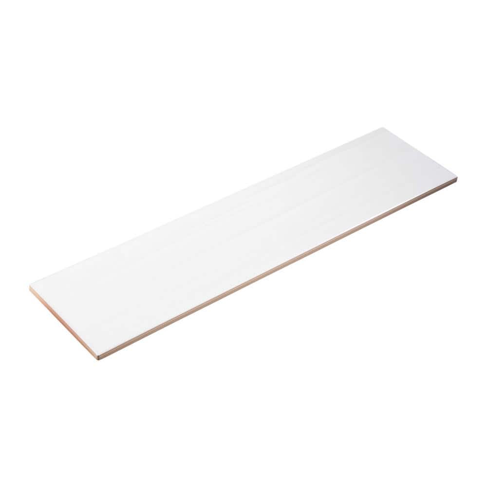 Perfecto Marvelli 4'' x 16'' White Ceramic Subway Tile