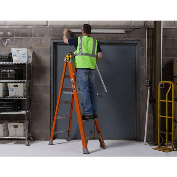 6 ft. Fiberglass Step Ladder (10 ft. Reach) with 300 lbs. Load Capacity, Type IA Duty Rating
